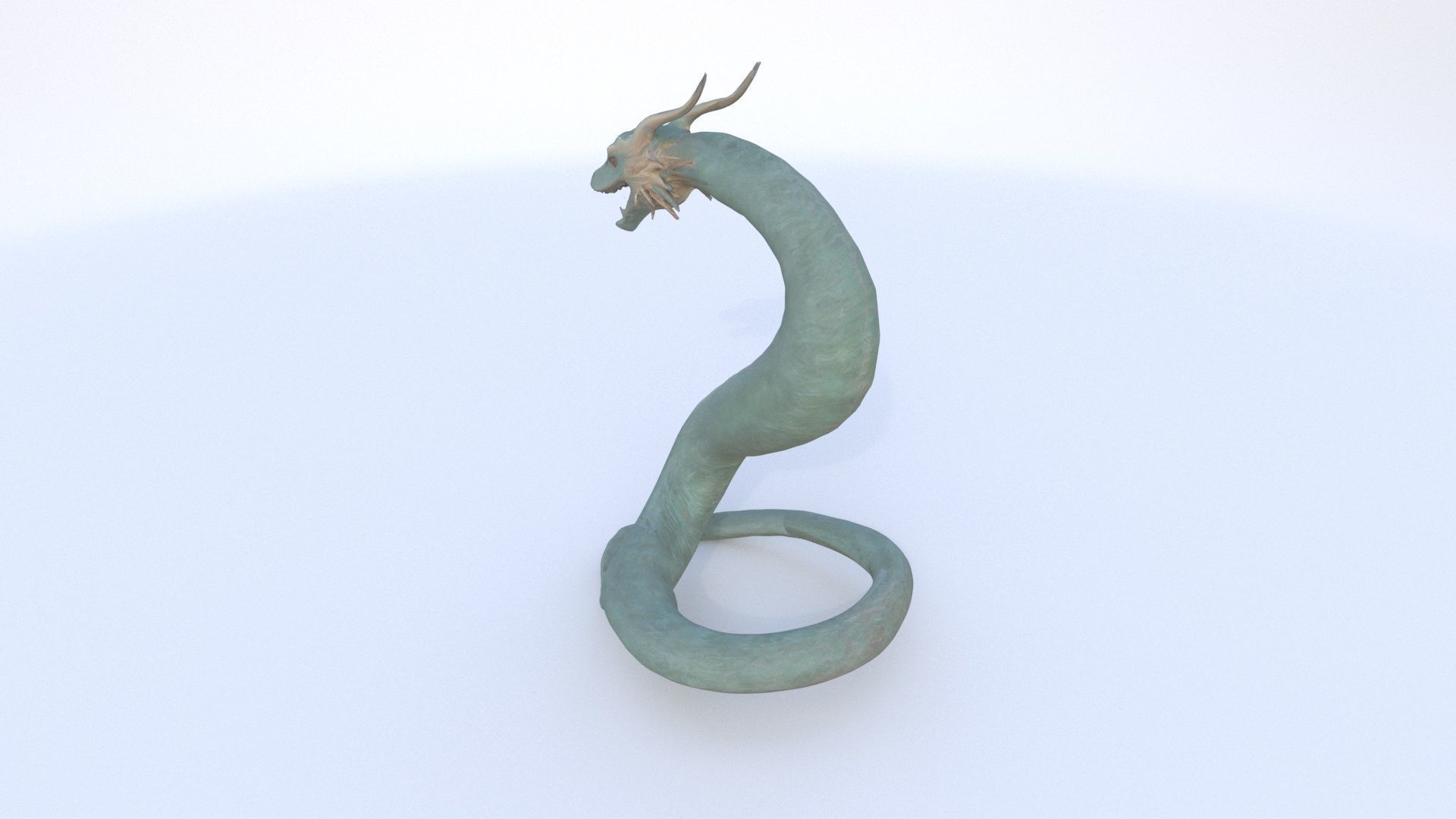 Sea Serpent Dragon 3D model_3
