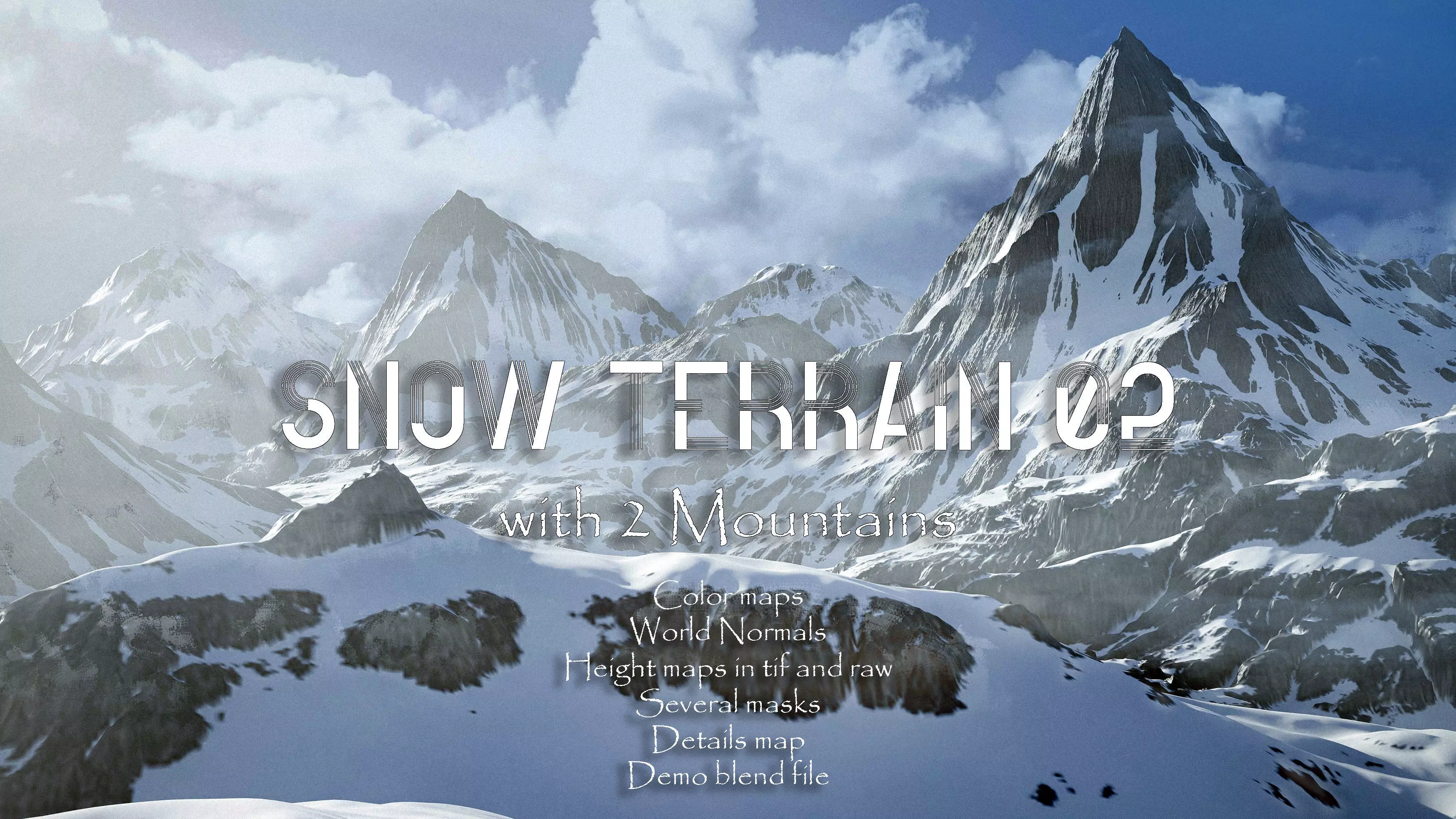 Snow Terrain 02 3D model