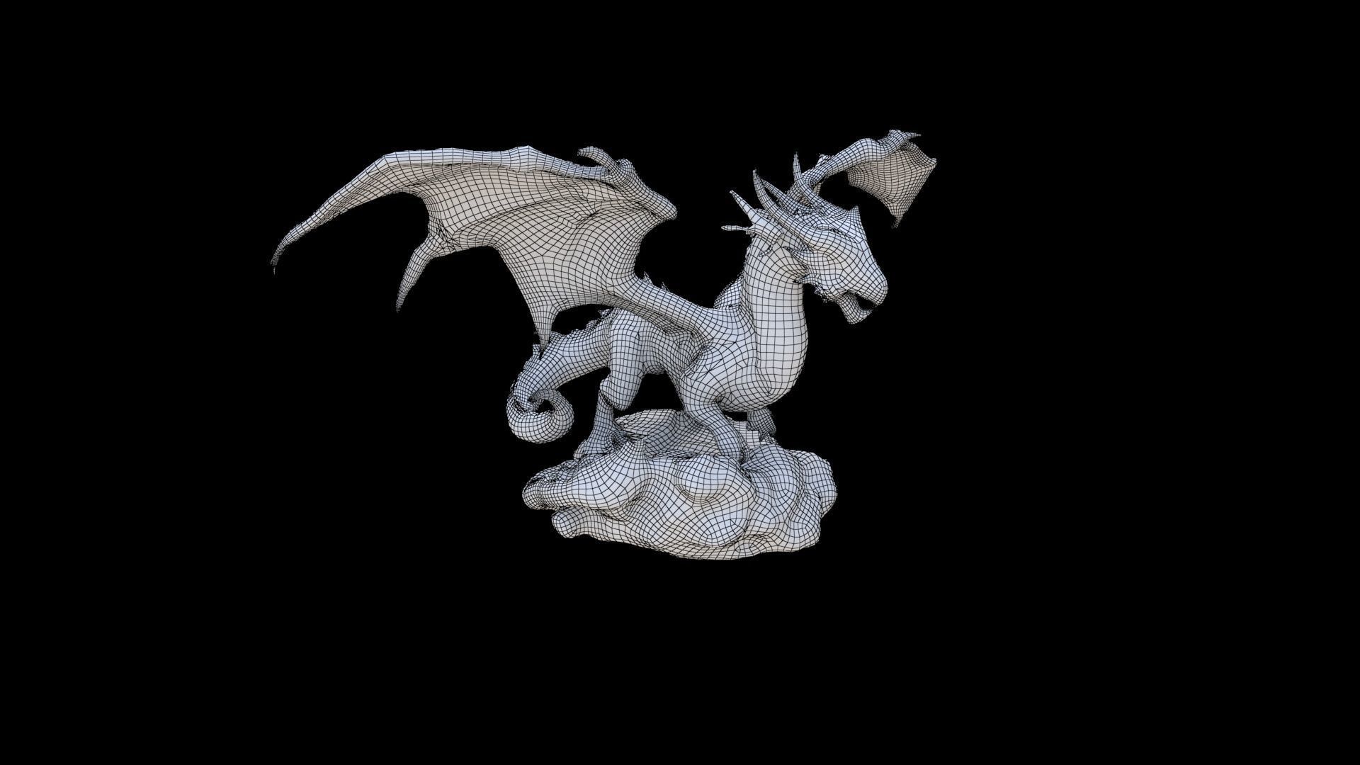 Storm Dragon Dragon 3D model_5