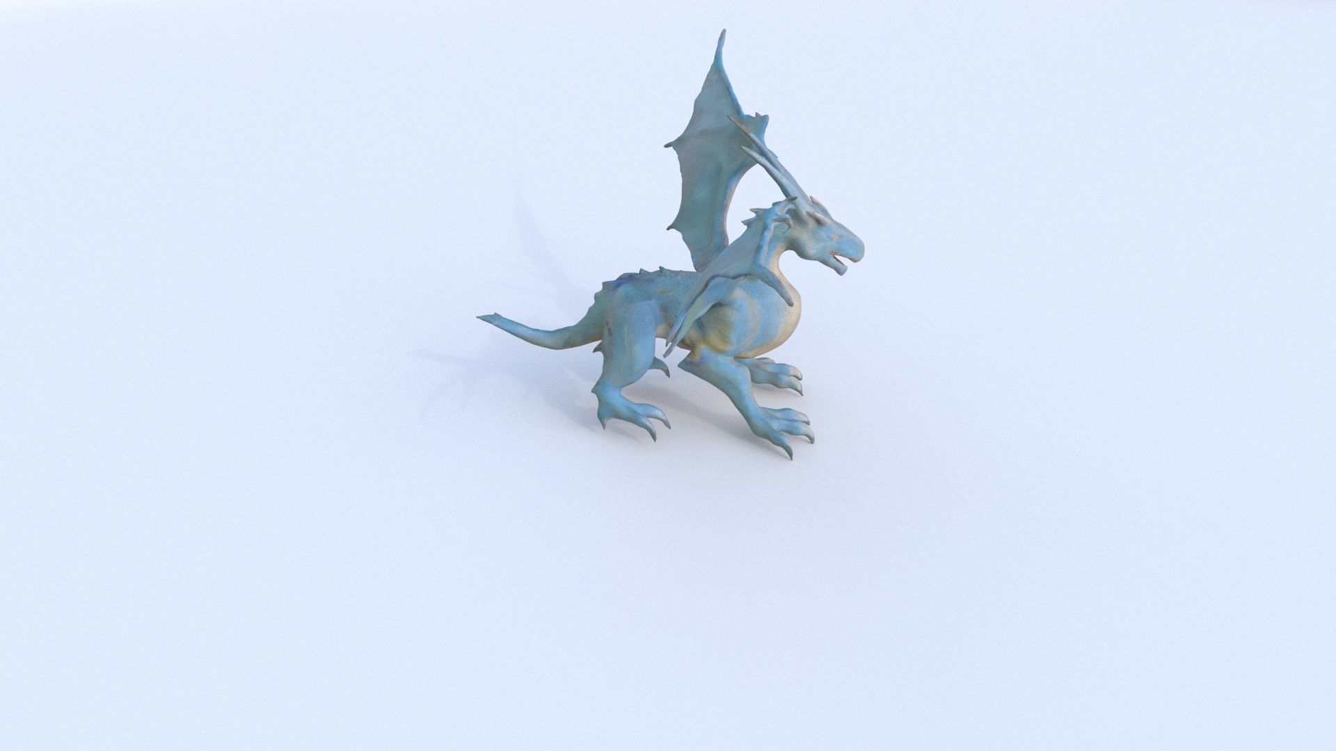 Storm Dragon Dragon 1 3D model_2
