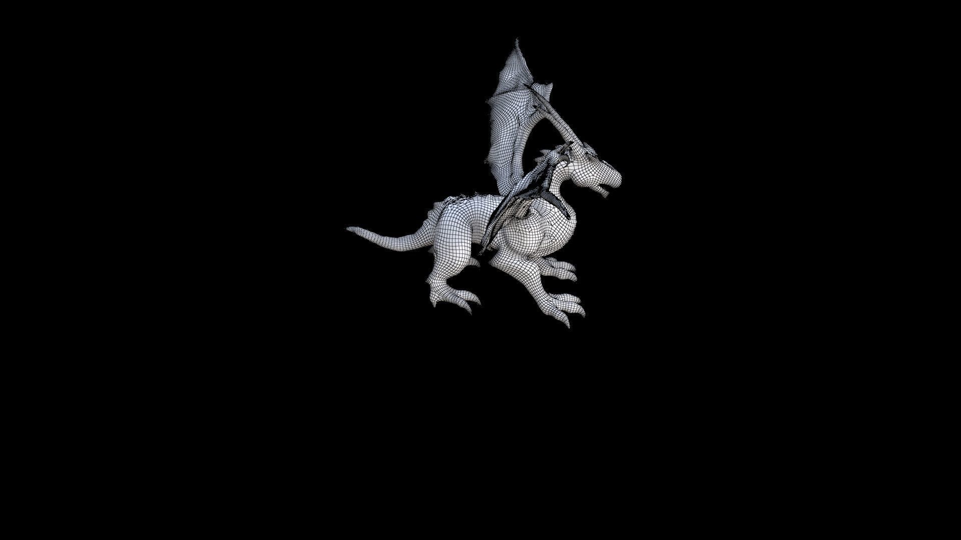 Storm Dragon Dragon 1 3D model_7