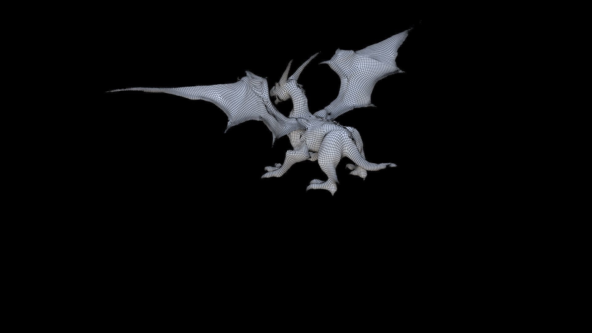 Storm Dragon Dragon 1 3D model_5