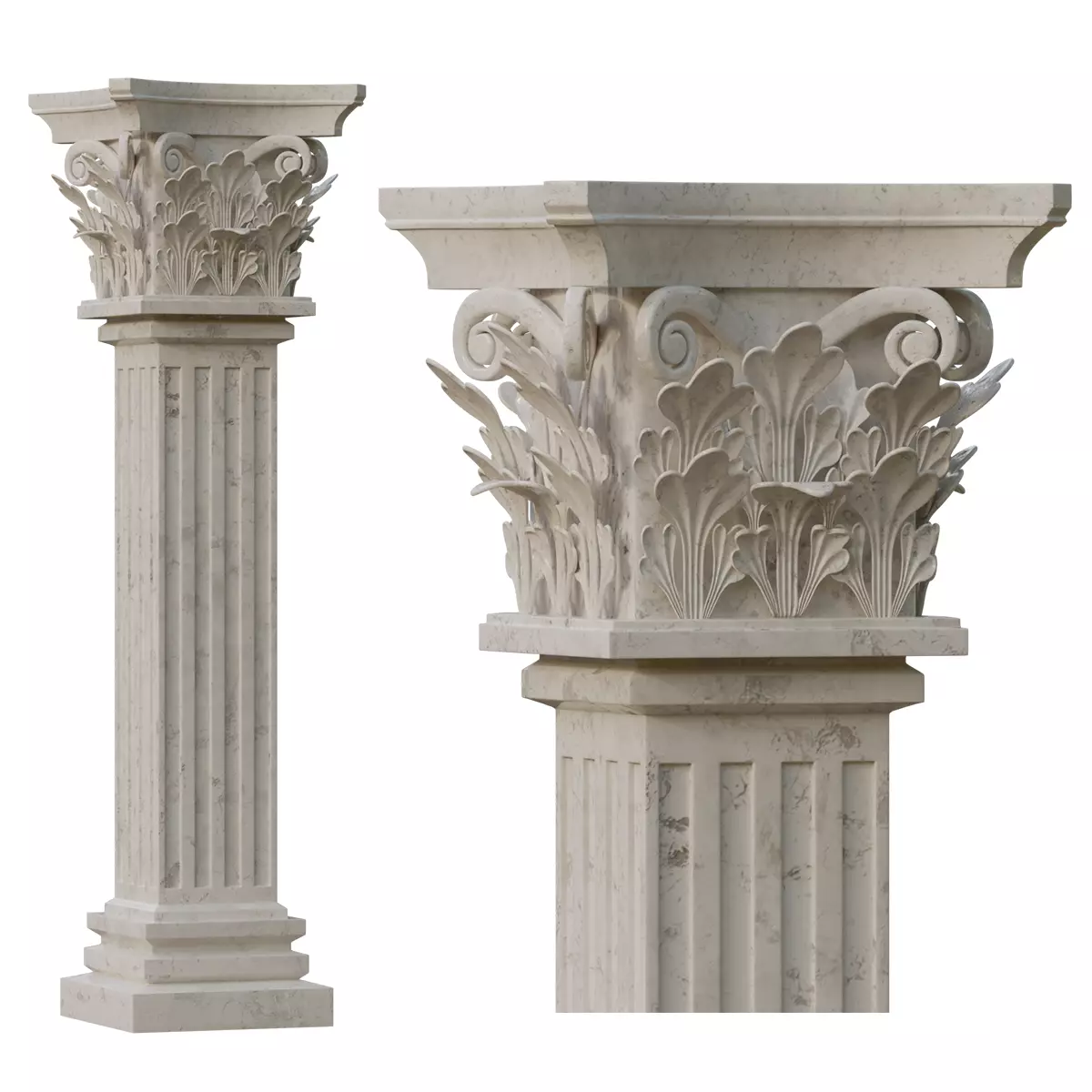 Corinthian Column 3D model