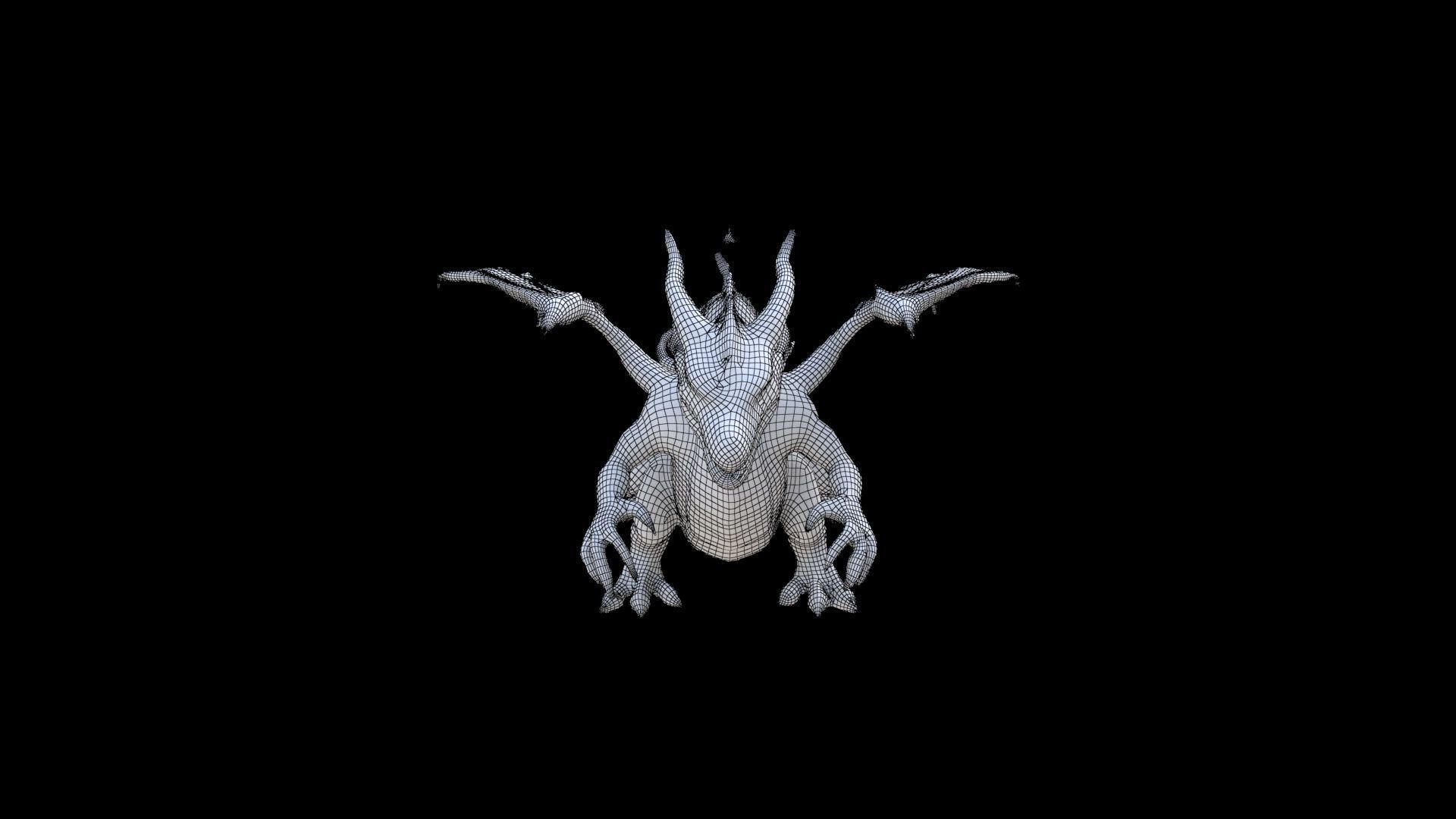 Western Dragon 3D model_6