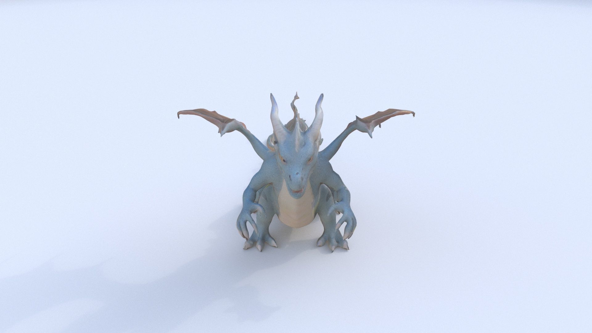 Western Dragon 3D model_1