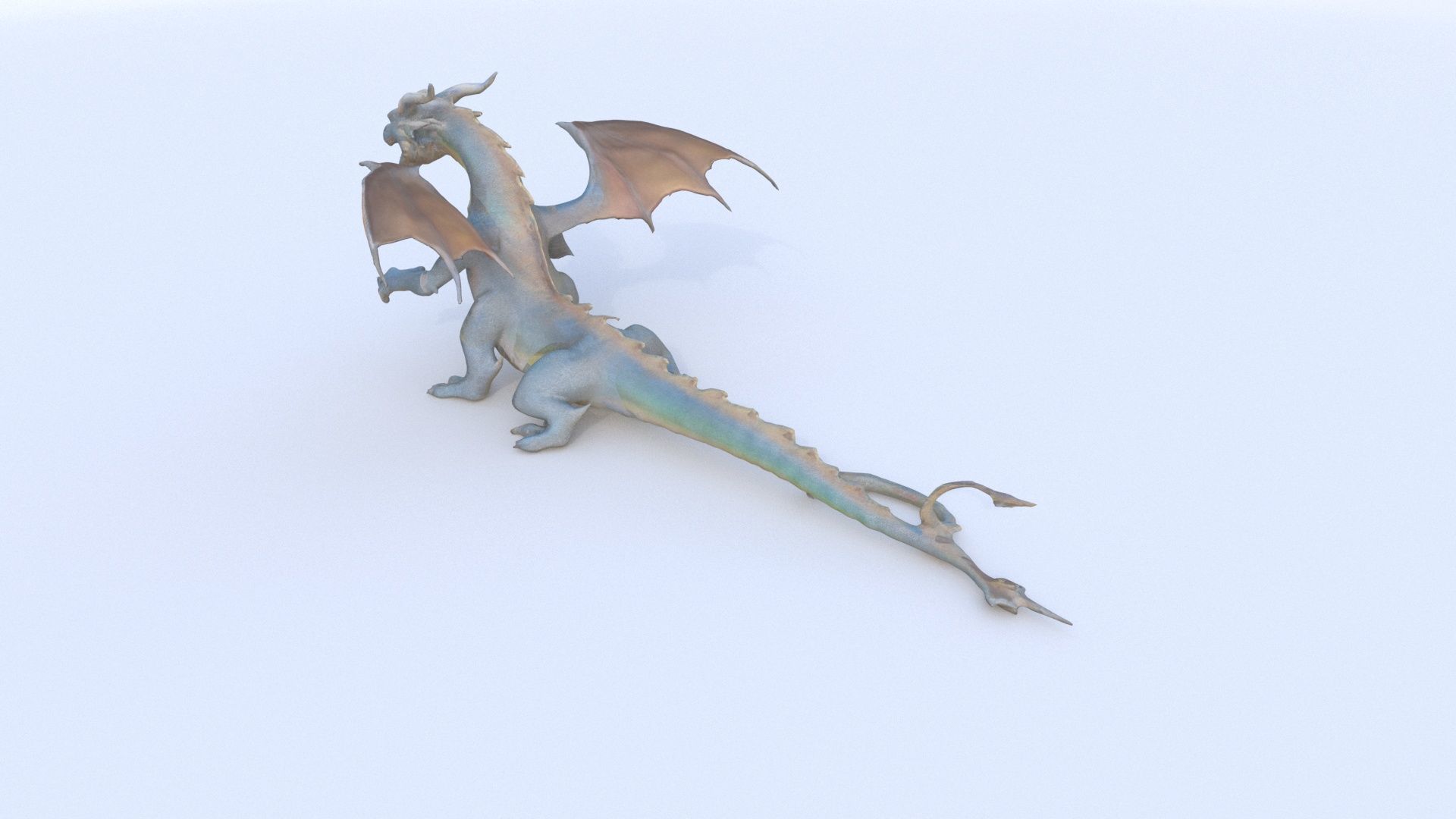 Western Dragon 3D model_3