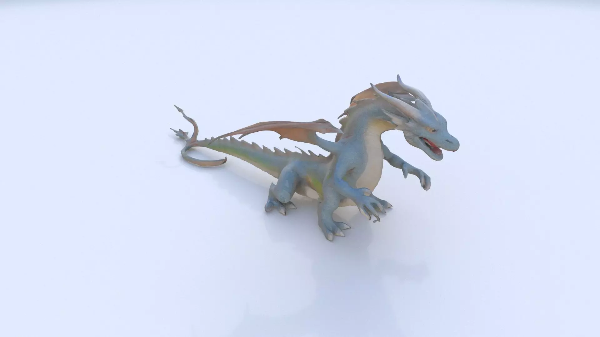 Western Dragon 3D model_0