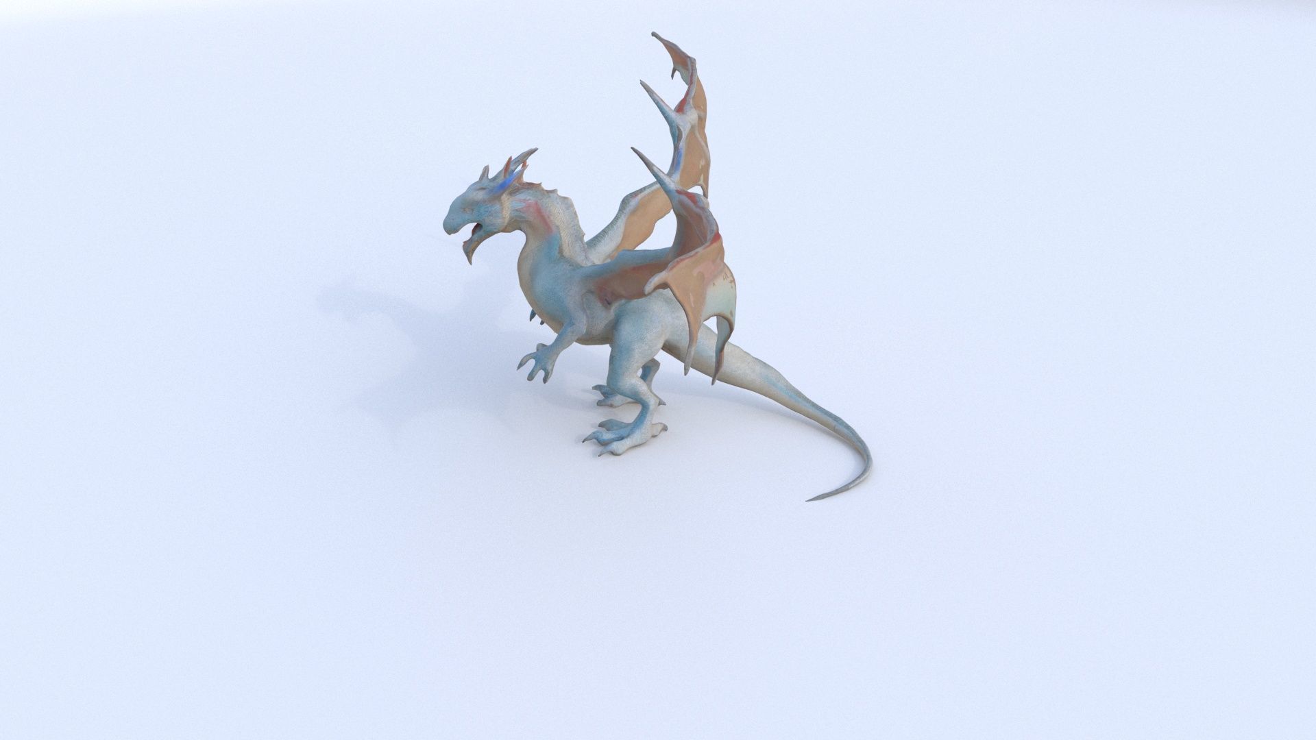 Wyvern Dragon 3D model_2