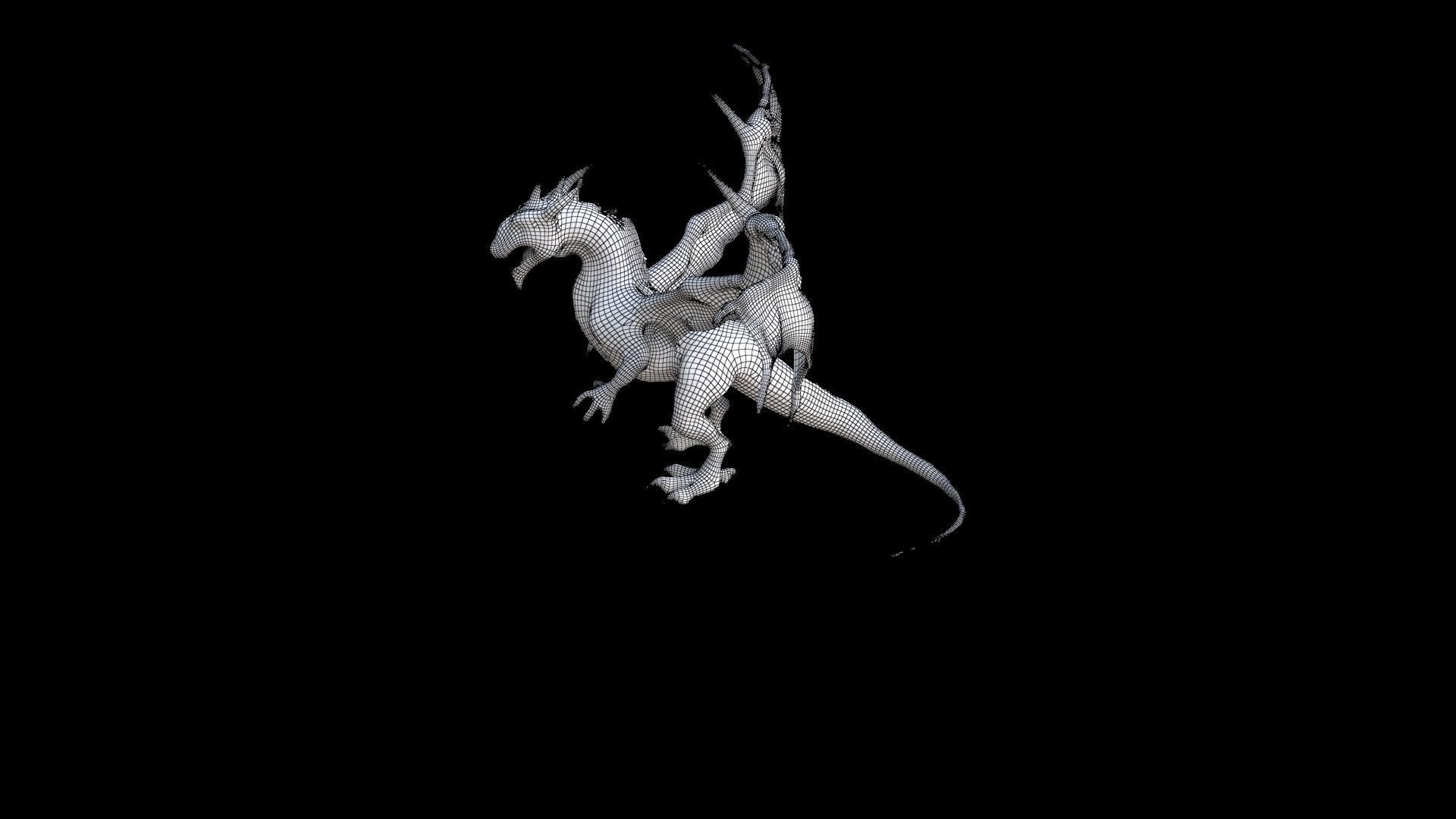Wyvern Dragon 3D model_7
