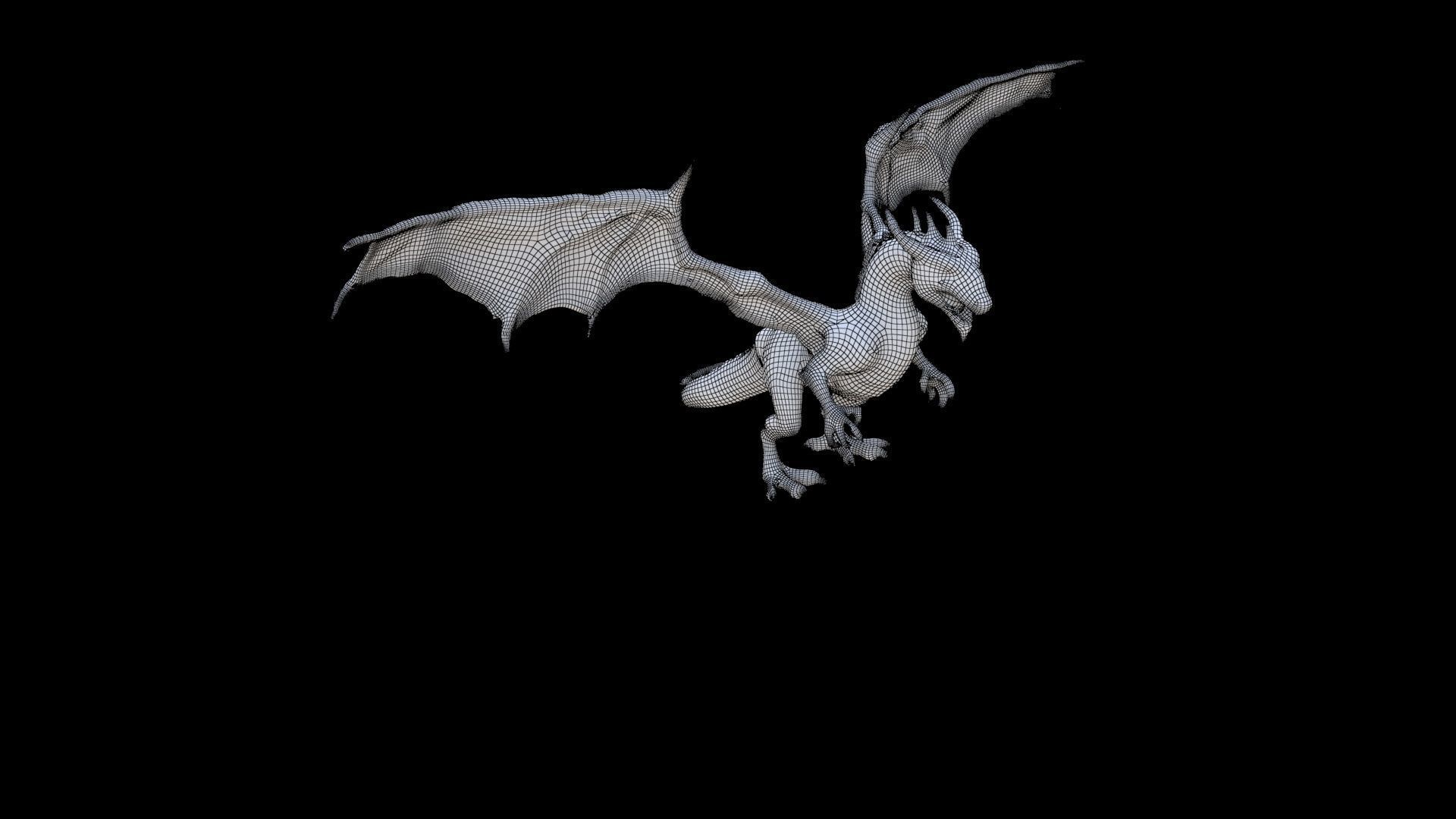 Wyvern Dragon 3D model_5
