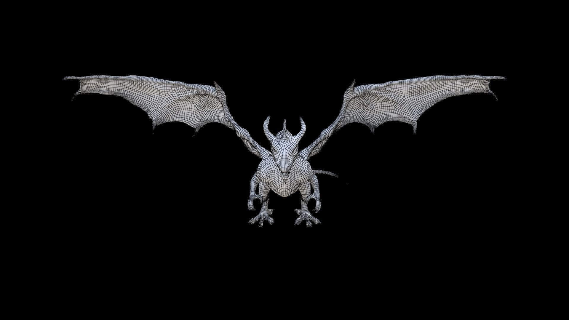 Wyvern Dragon 3D model_6