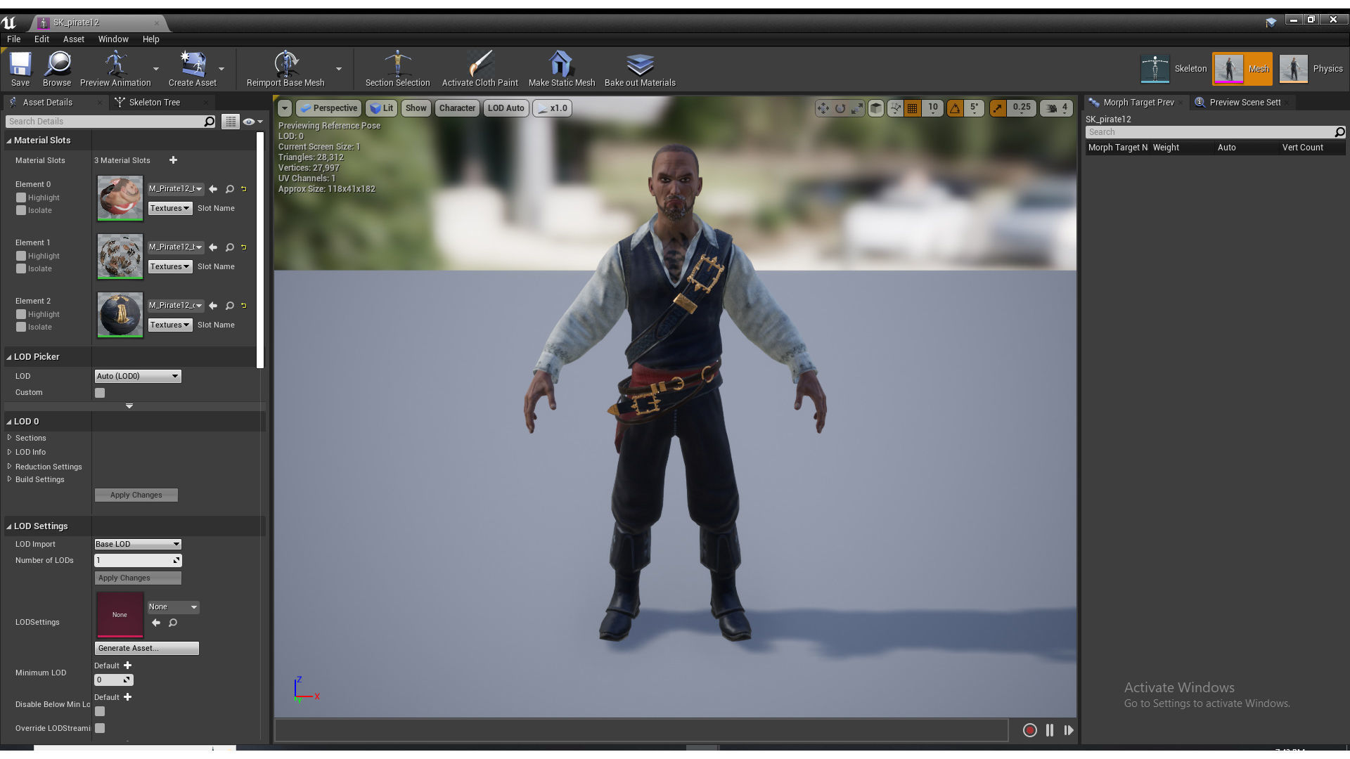 PIRATE R12 Low-poly 3D model_16