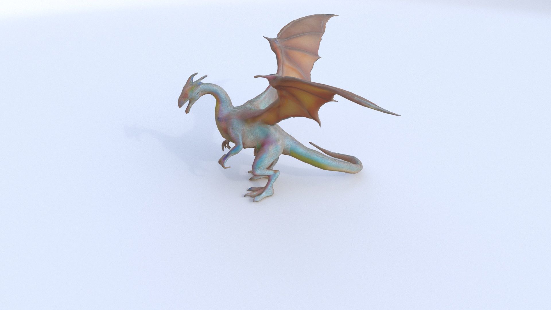 Wyvern Dragon 1 3D model_2