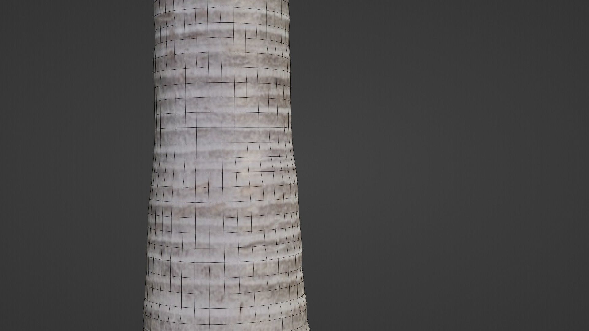Coconut tree Low-poly 3D model_5