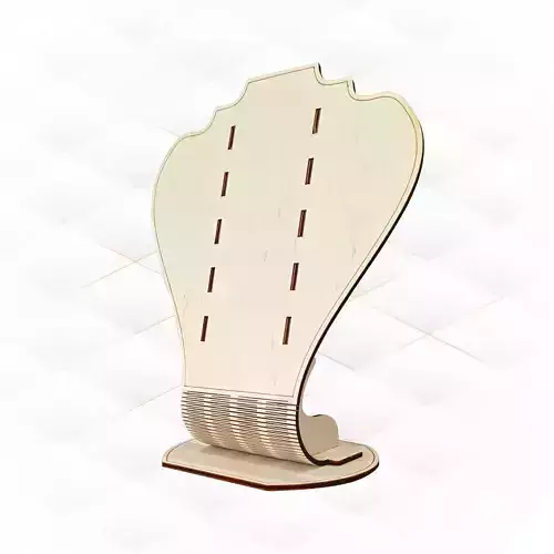 Gift Necklace Display stand holder laser cut design