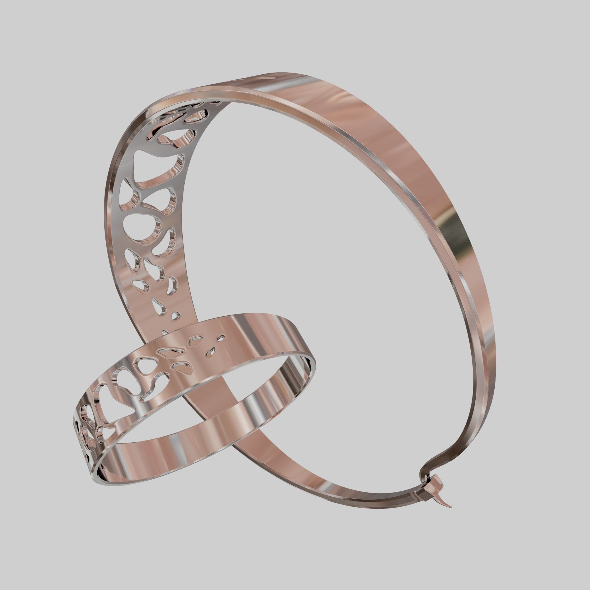 Slick organic pattern ring for 3D print 3D print model_5