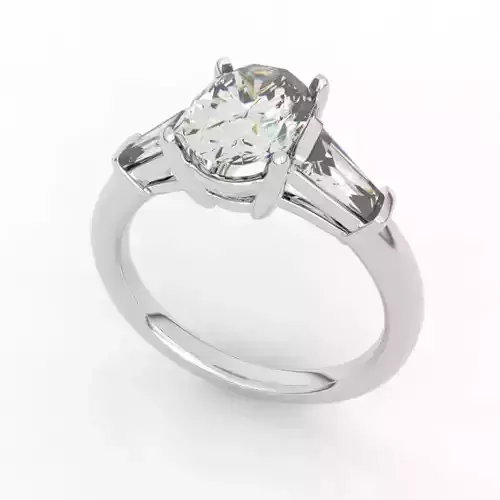 1 carat Oval engagement ring