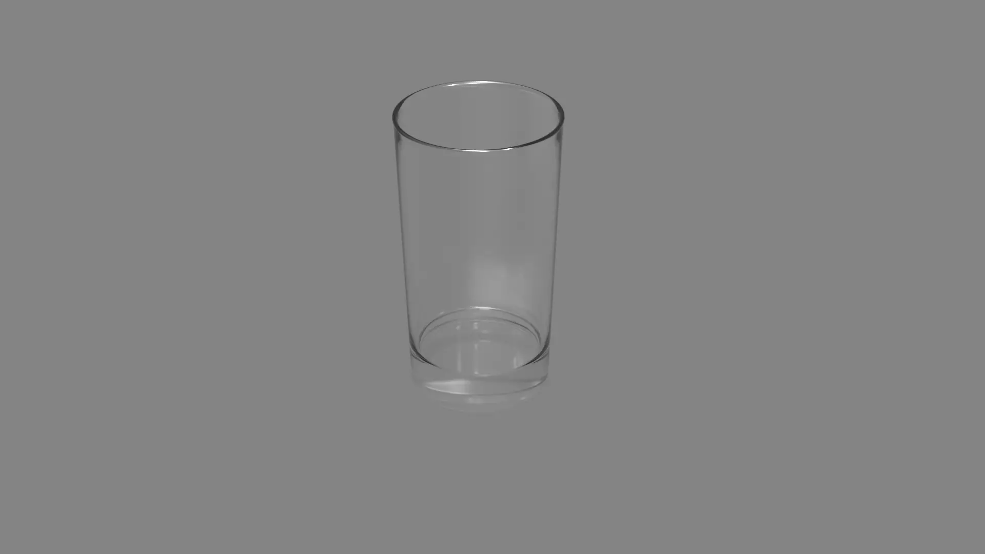 Transparent Glass 3D Model Free low-poly 3D model_0