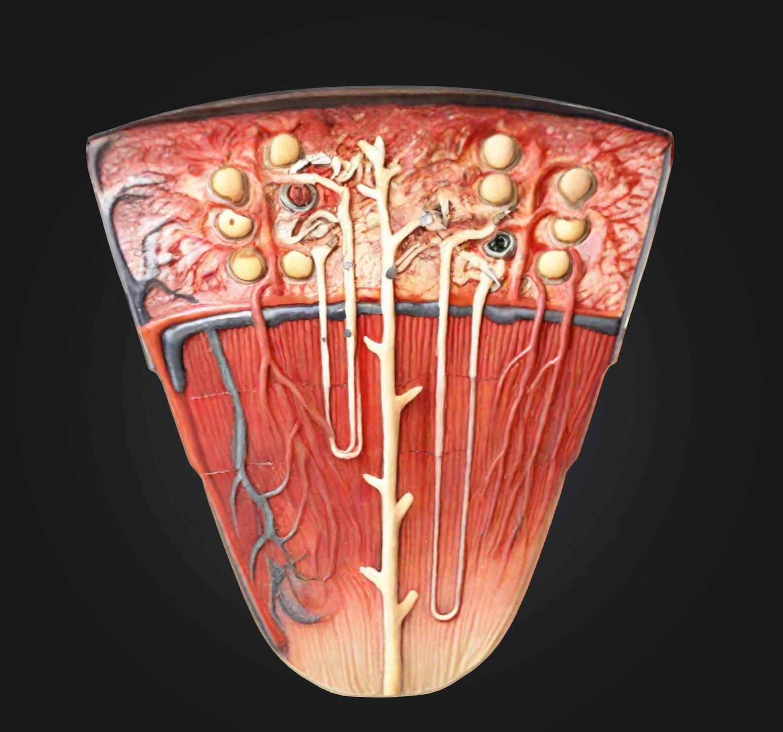 3D Model of Nephron Anatomy 3D print model_1