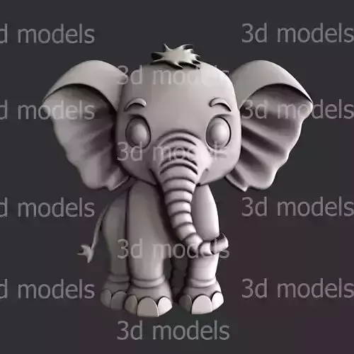 3d STL models for CNC router or 3dprinter Elaphant P517