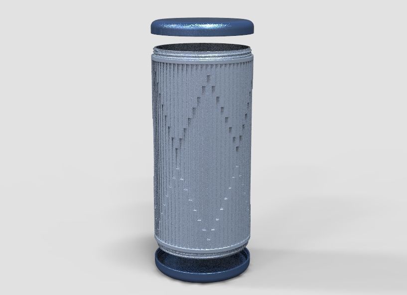 Enclosure For Bluetooth Speaker 3D print model_60