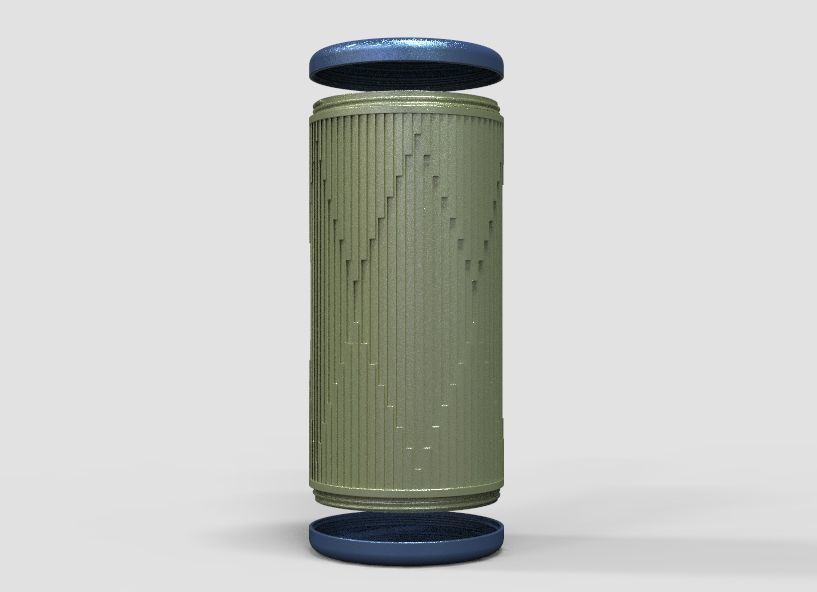 Enclosure For Bluetooth Speaker 3D print model_62