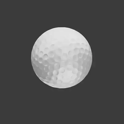Realistic Golf Ball 3D Model