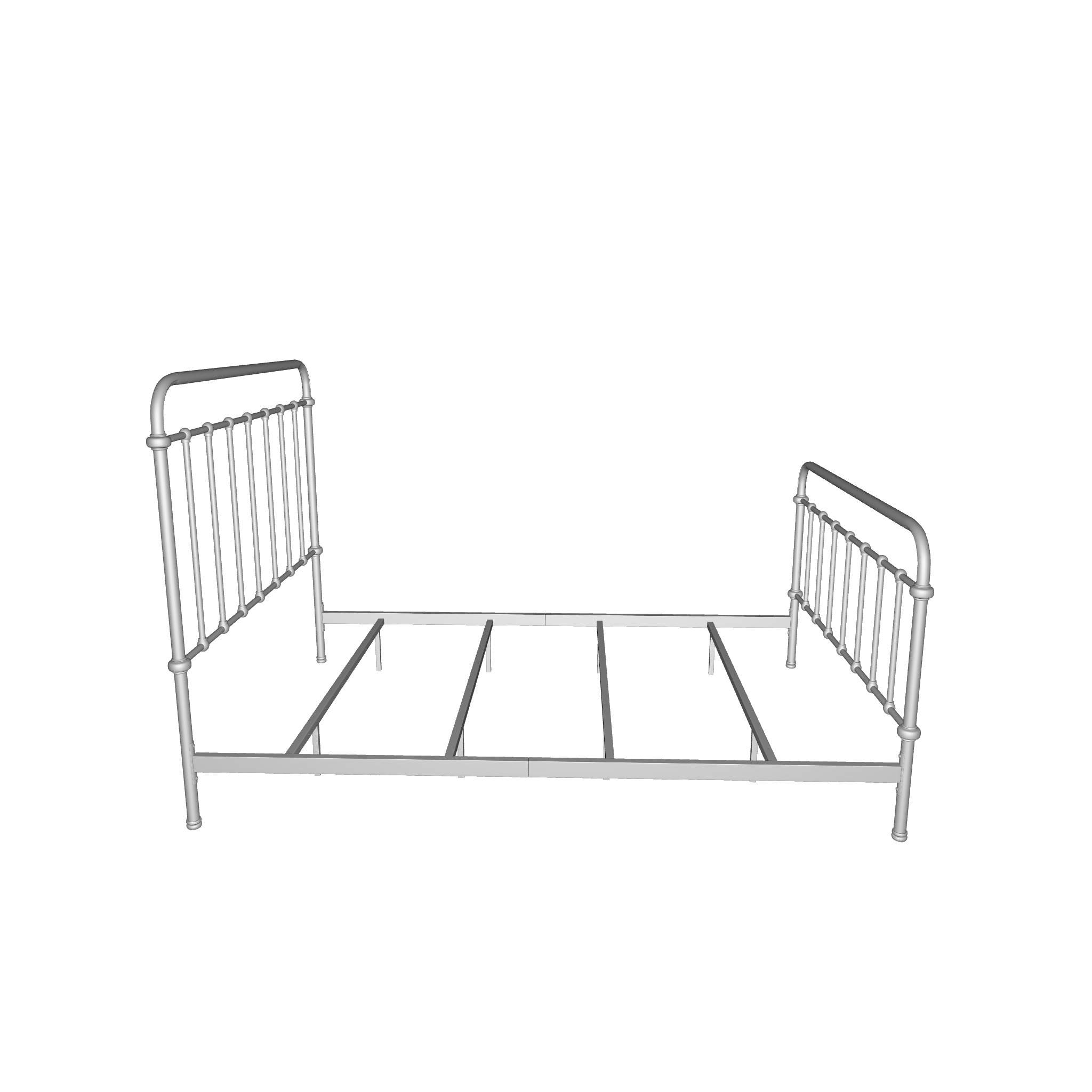 Blas Standard Bed 3D model_5