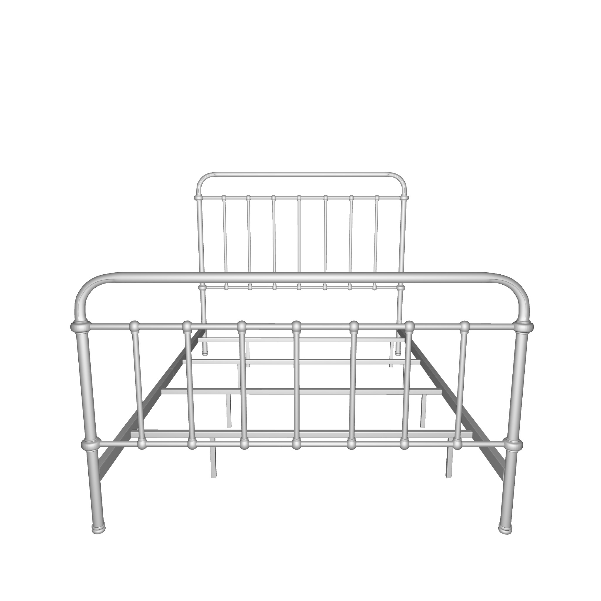 Blas Standard Bed 3D model_3