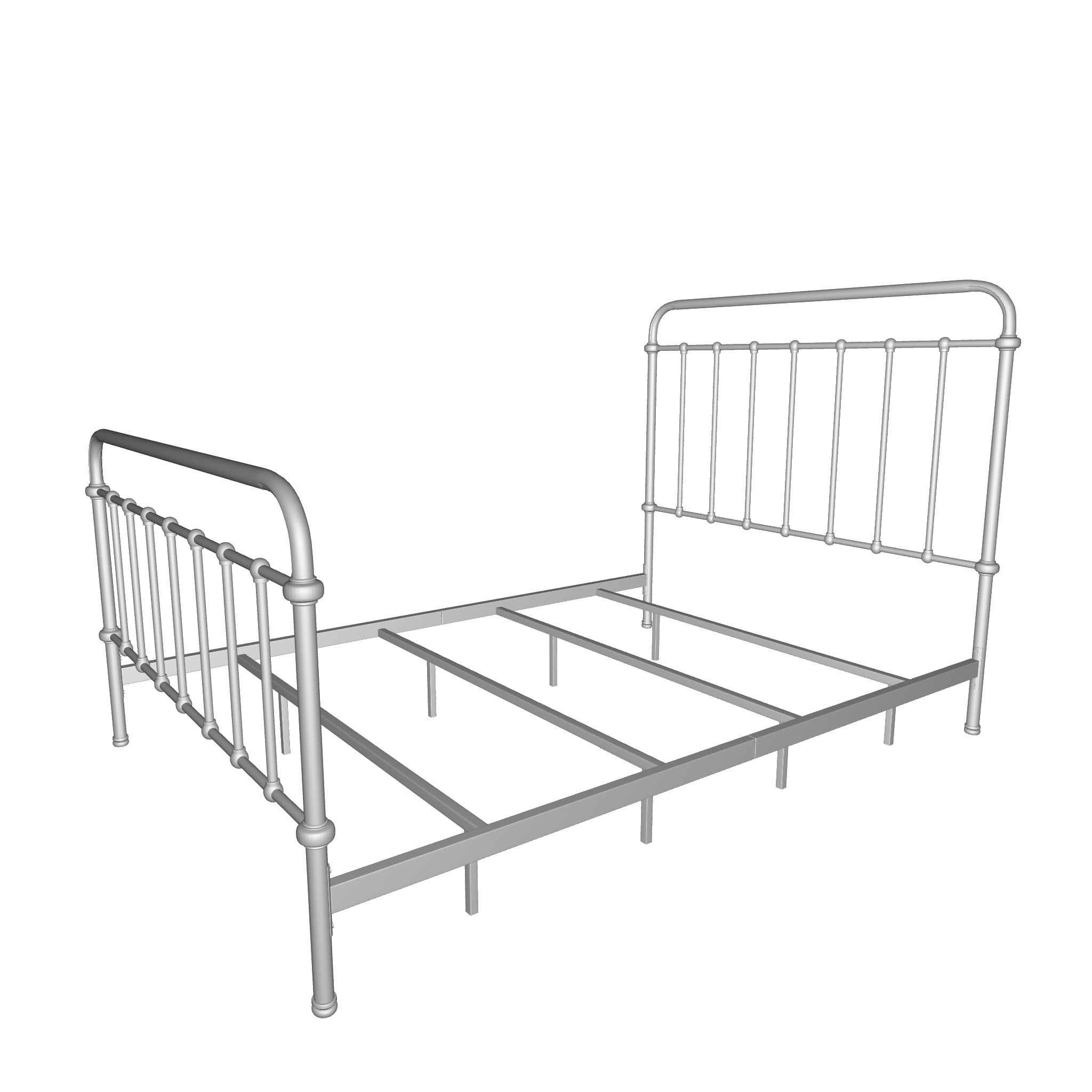 Blas Standard Bed 3D model_4