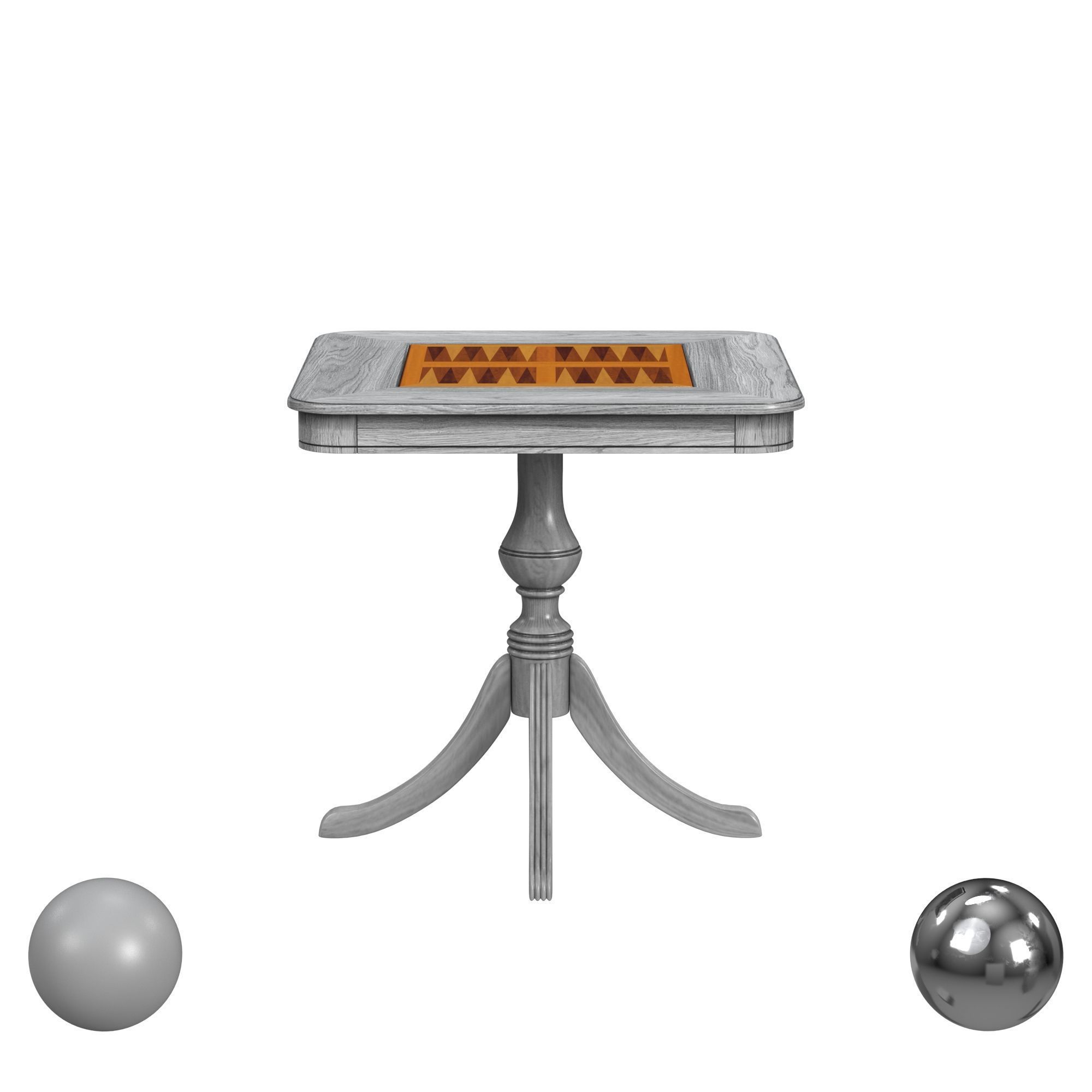 Butler Morphy Game Table Low-poly 3D model_1