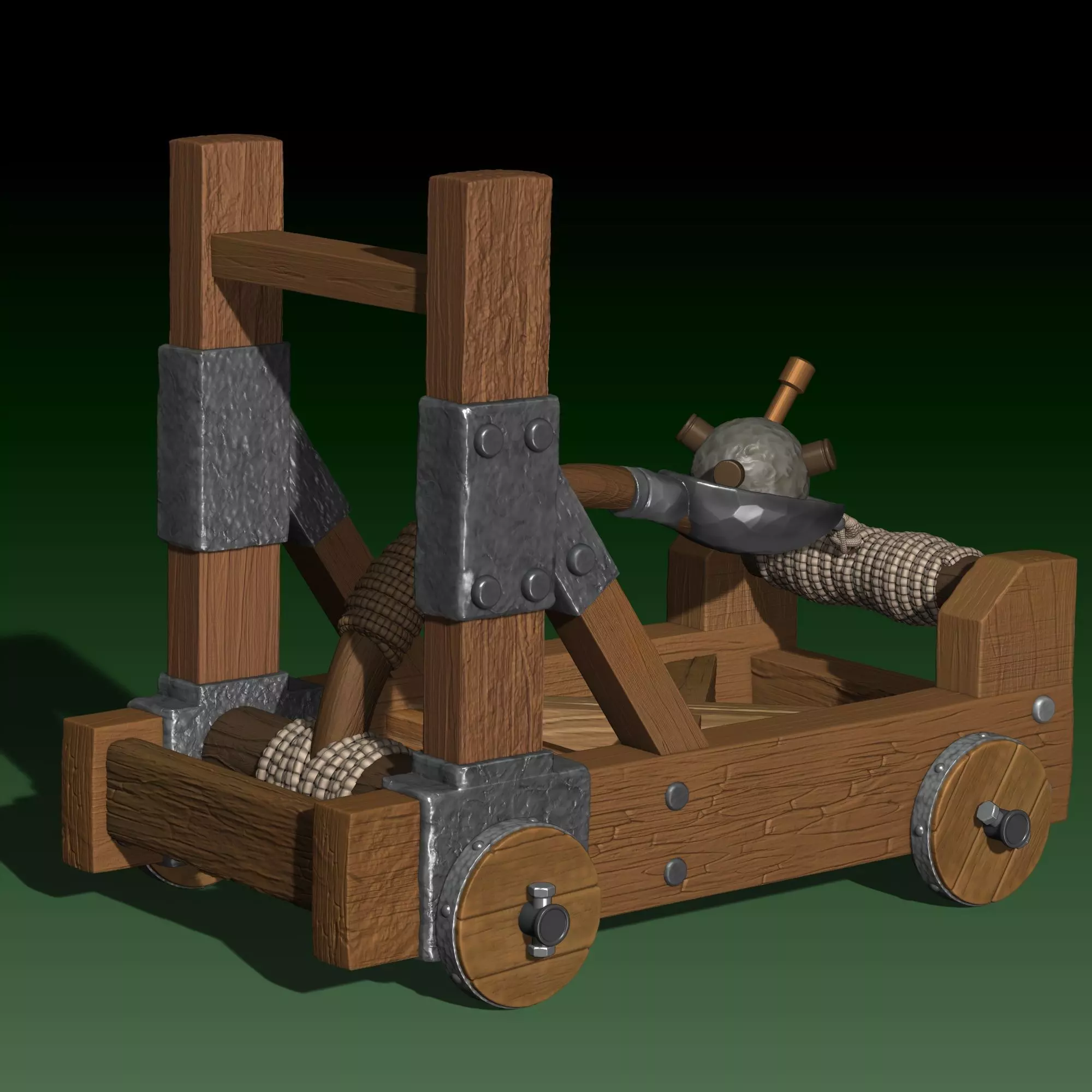 Heroes 3 Catapult 3D print model_0