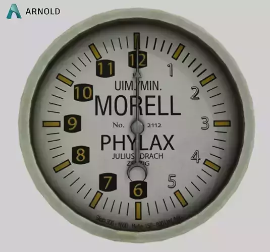 WW1 aircraft Tachometer Low-poly 3D model