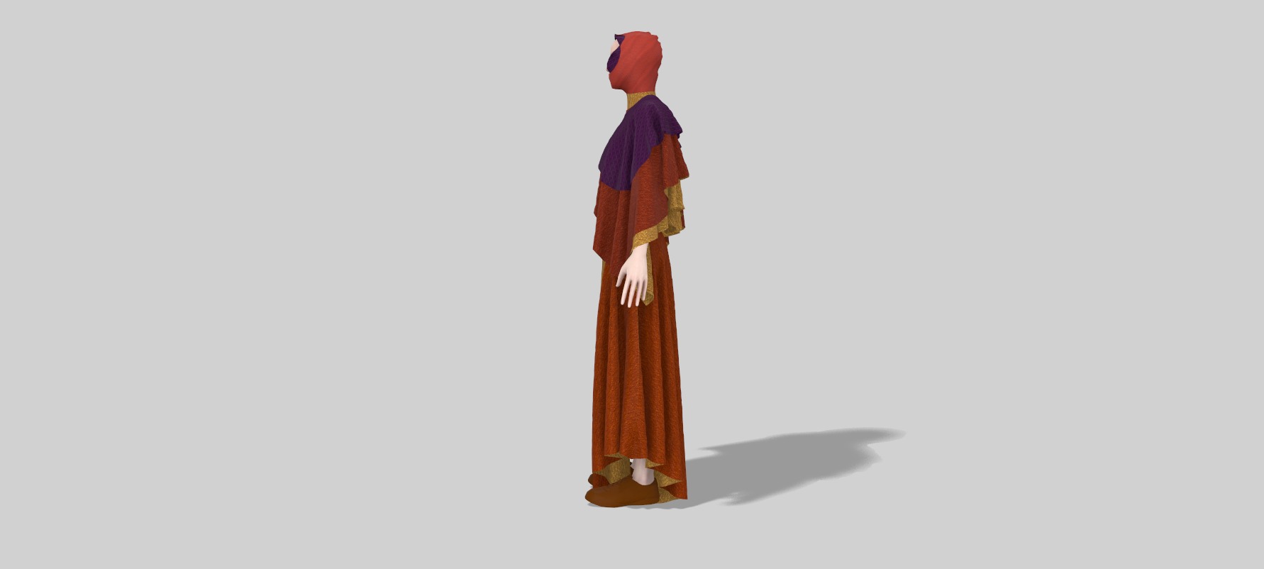 Dune inspired garment 3D model_2