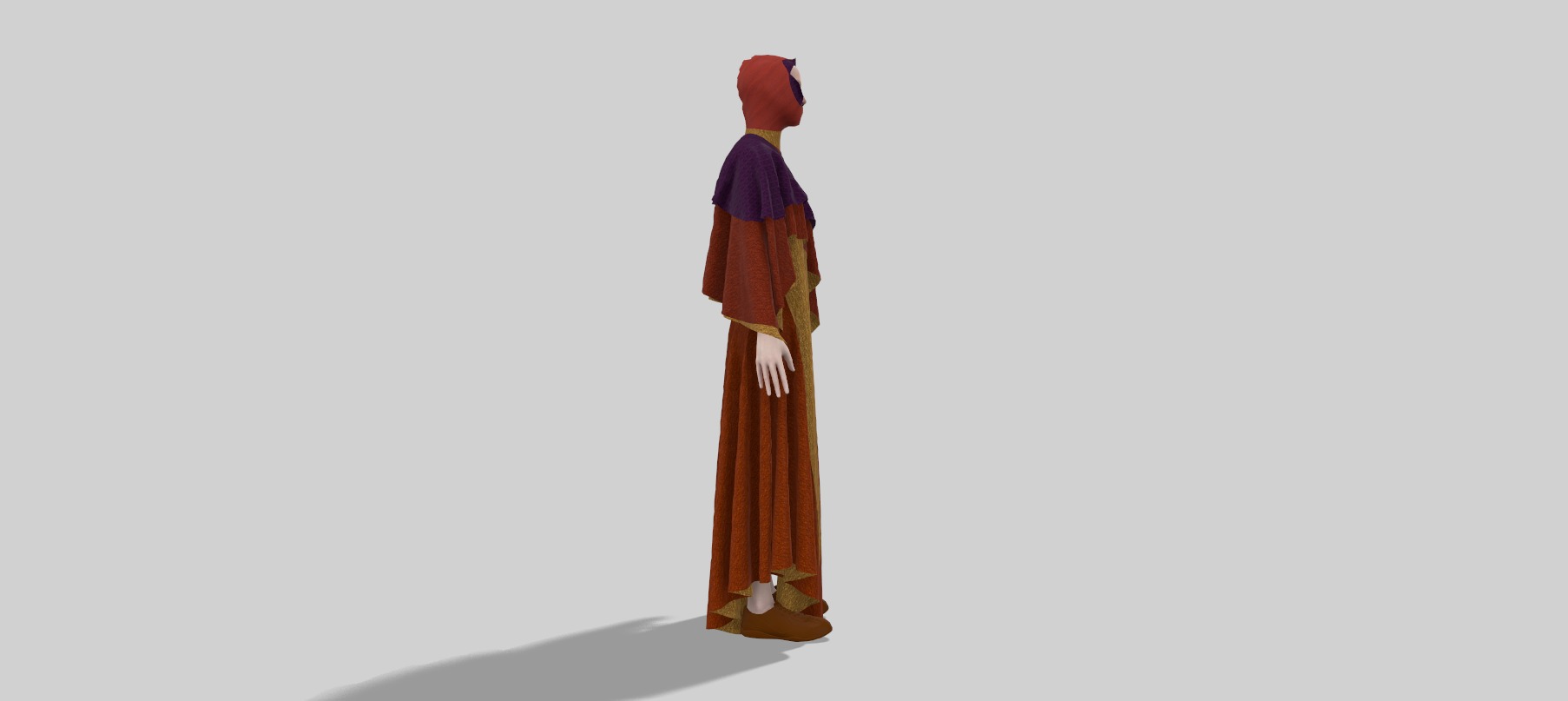 Dune inspired garment 3D model_3
