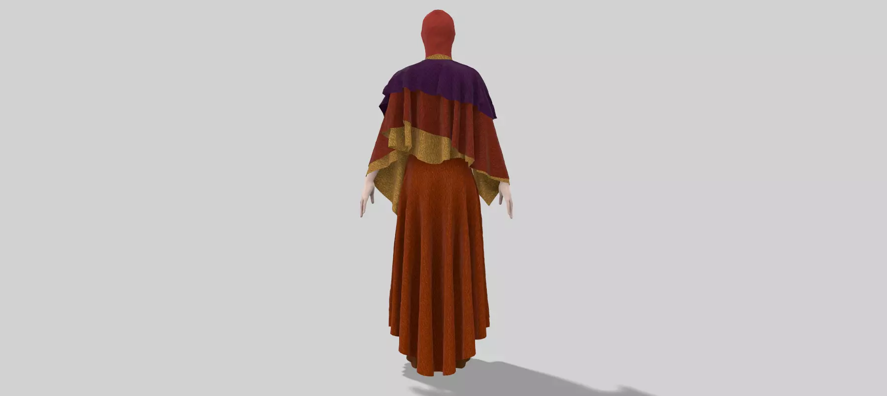 Dune inspired garment 3D model_0