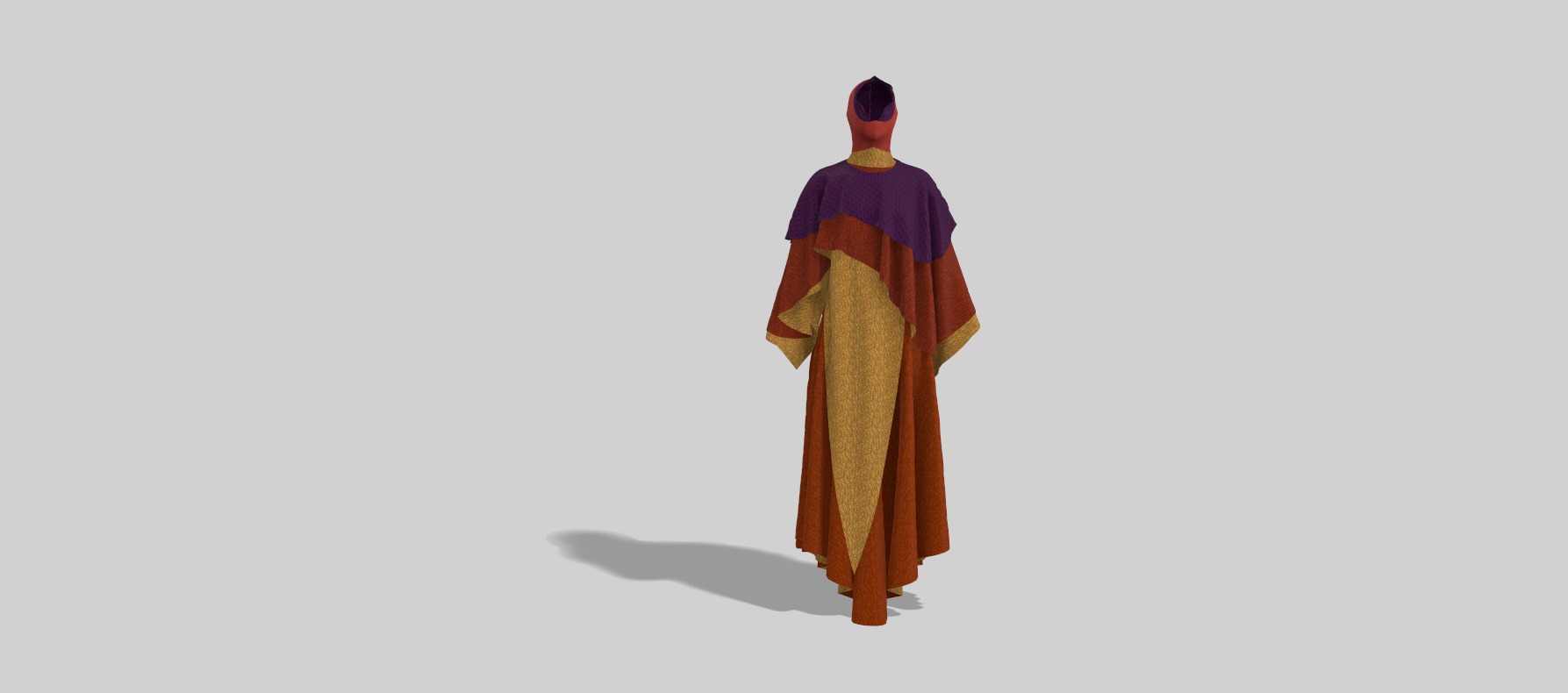Dune inspired garment 3D model_5