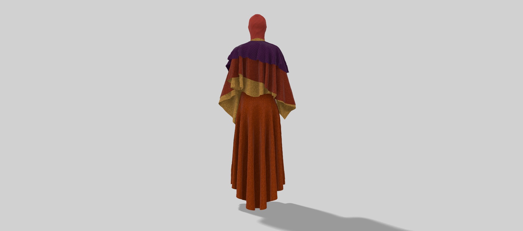 Dune inspired garment 3D model_6