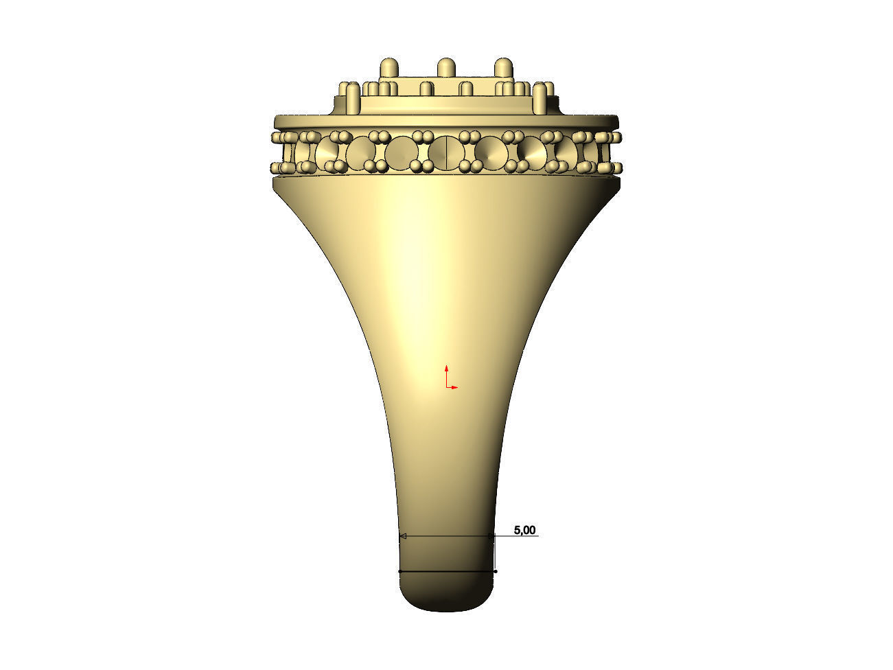 Square cluster top diamond side halo round signet US sizes 8to11 3D print model_7
