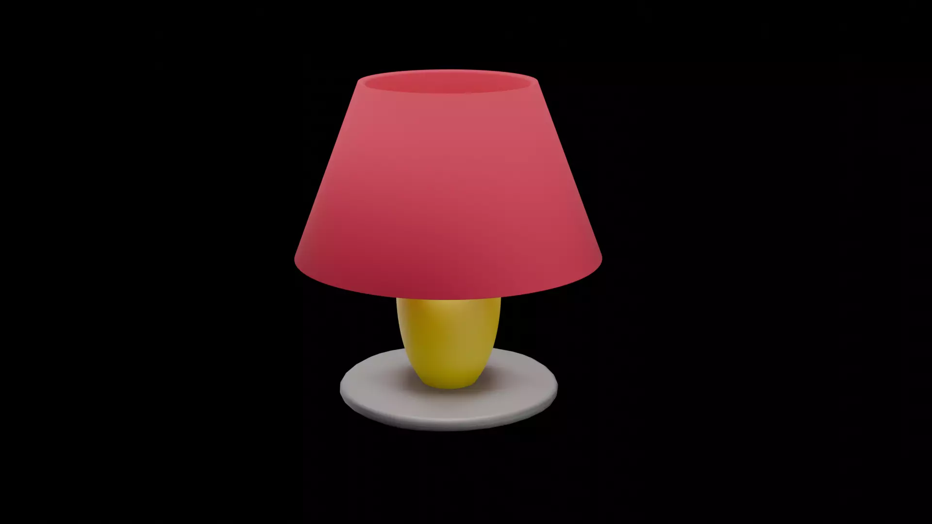  Basic Lamp 3D Model Free low-poly 3D model_0