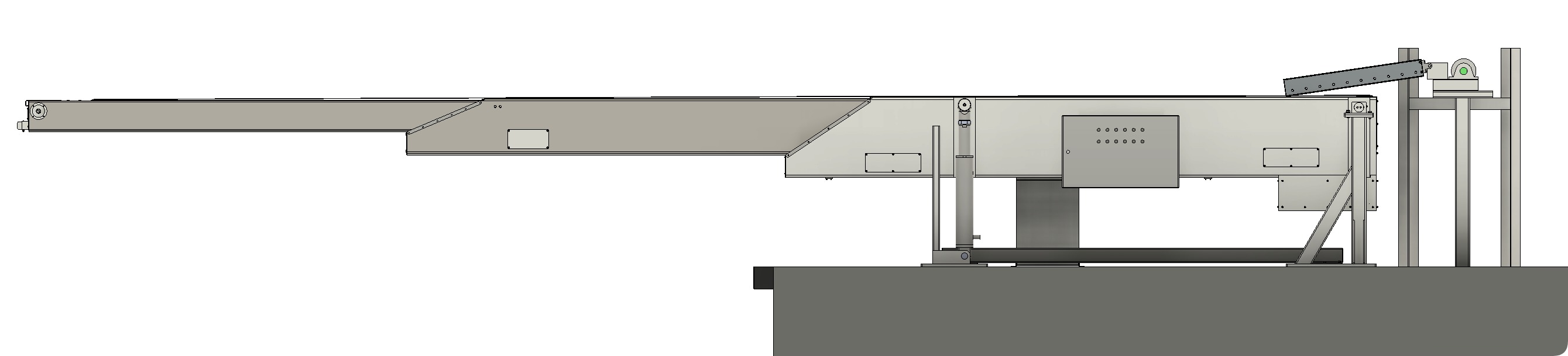 3D design of telescopic retracting loading conveyor 3D model_9