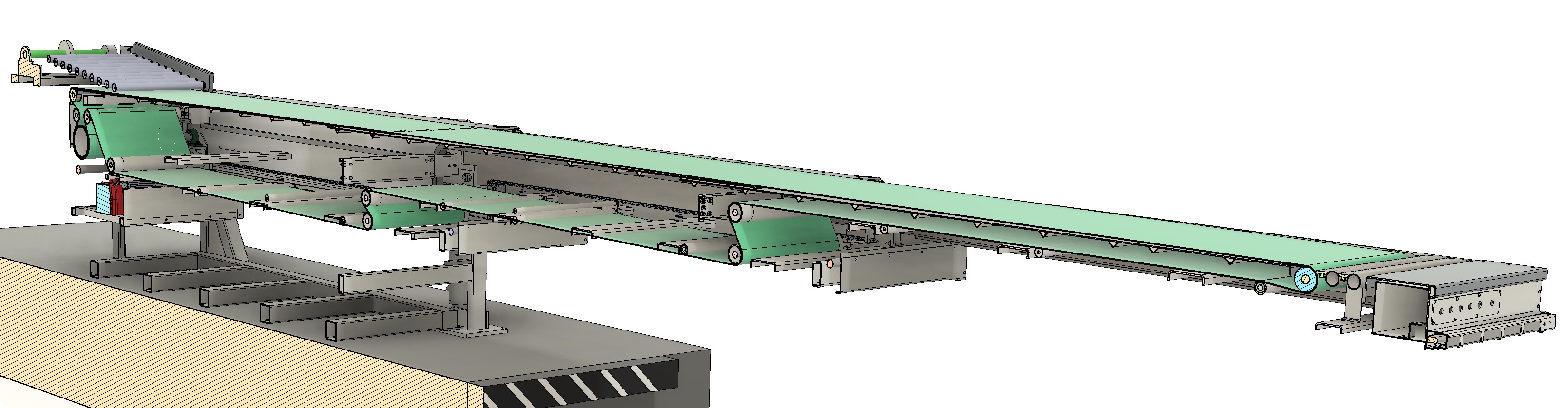 3D design of telescopic retracting loading conveyor 3D model_5