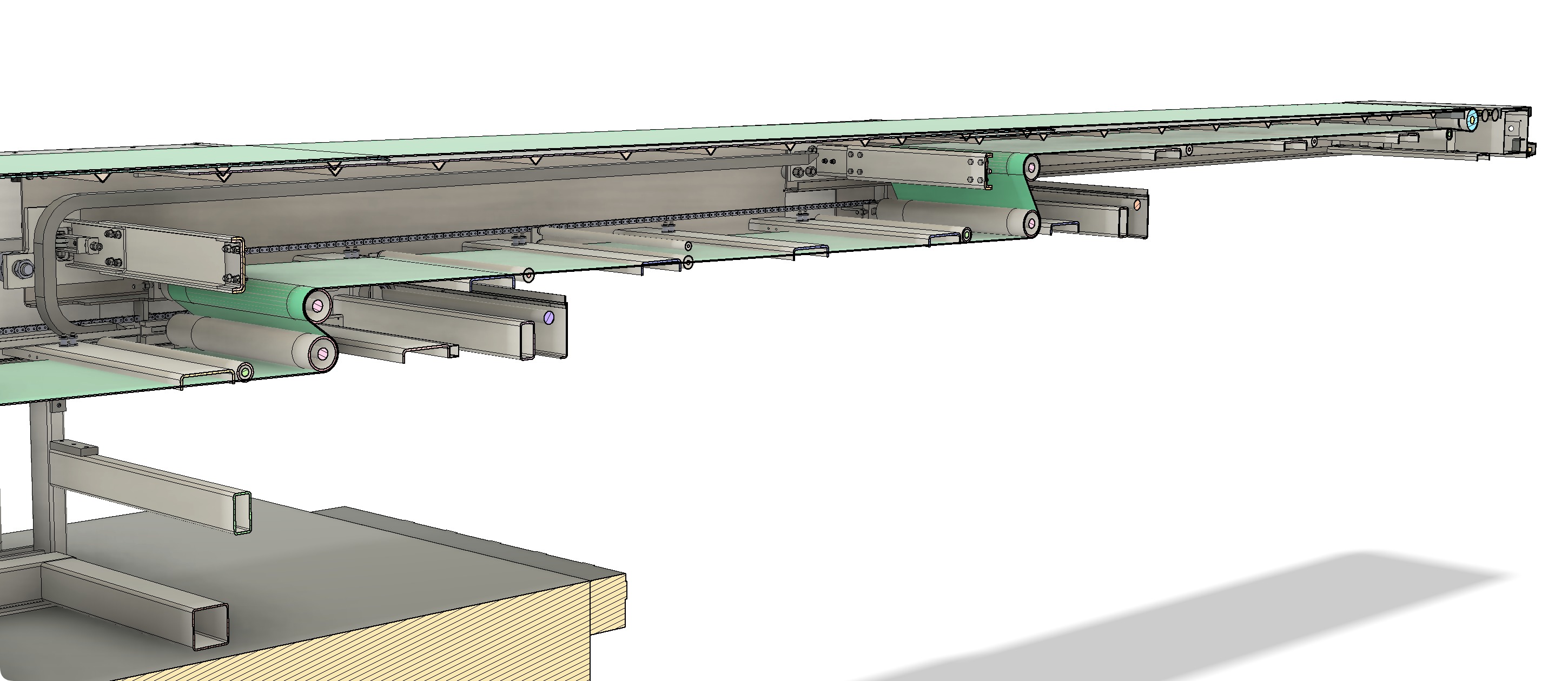 3D design of telescopic retracting loading conveyor 3D model_4