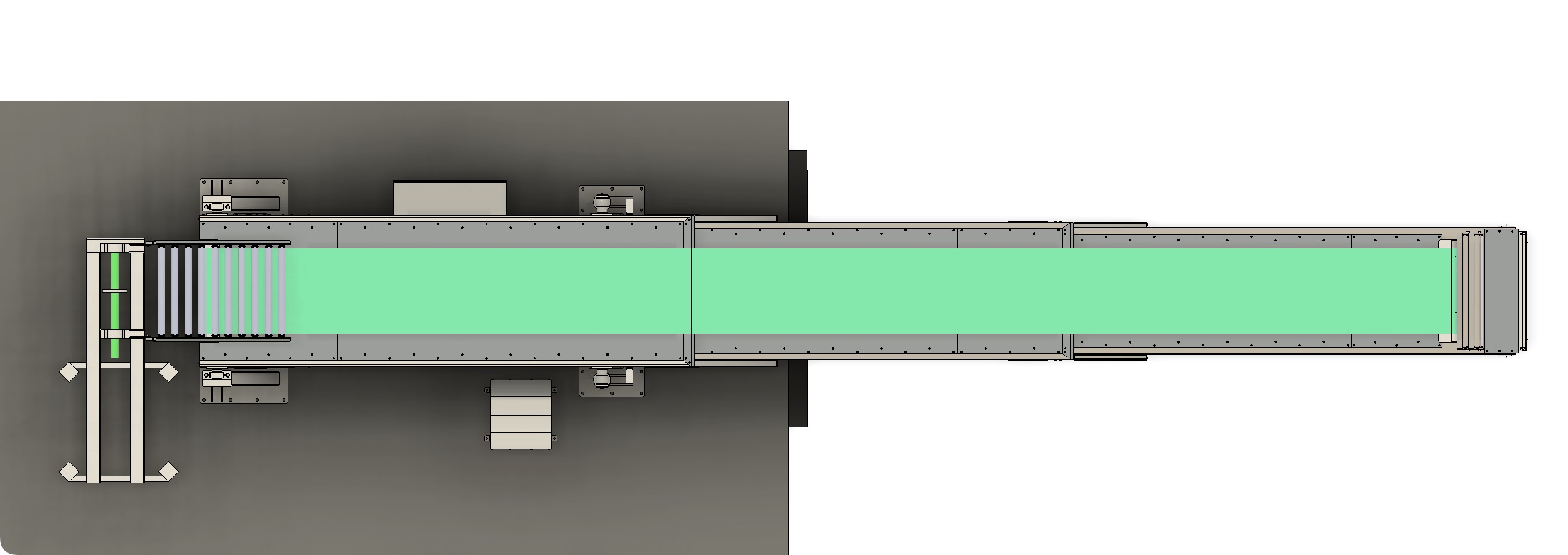 3D design of telescopic retracting loading conveyor 3D model_11