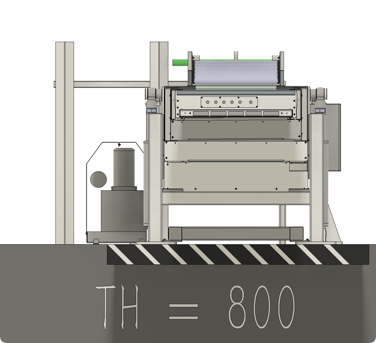3D design of telescopic retracting loading conveyor 3D model_10