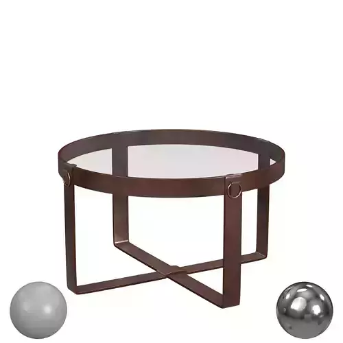 Melange Logan Cocktail Table Low-poly 3D model