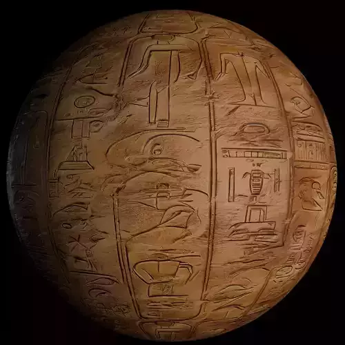 Ancient Egypt Hieroglyphs  - VOL 3 - 2 Seamless PBR