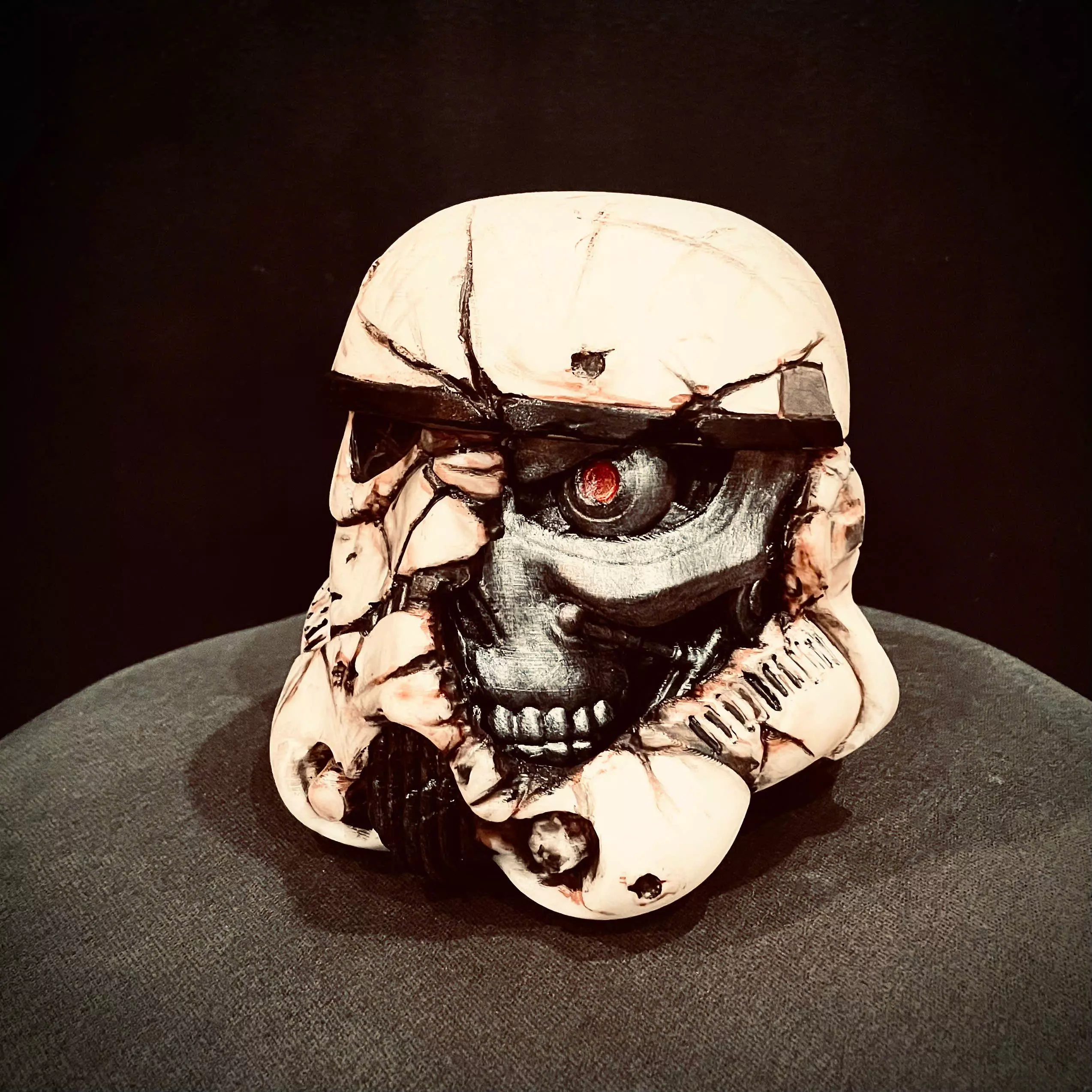 Stormtrooper Skull Terminator Head Decoration - Starwars Toys 3D print model_0
