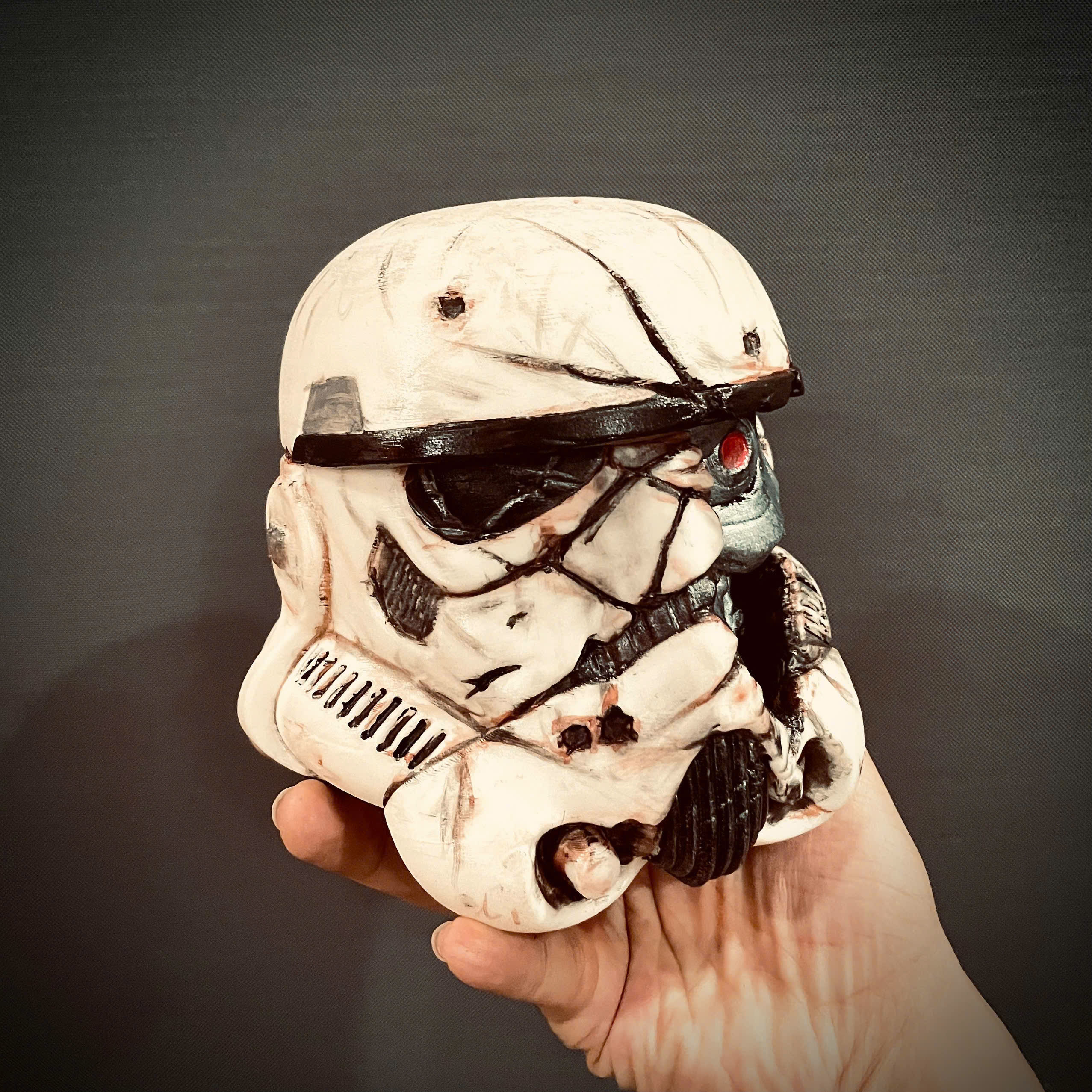 Stormtrooper Skull Terminator Head Decoration - Starwars Toys 3D print model_7