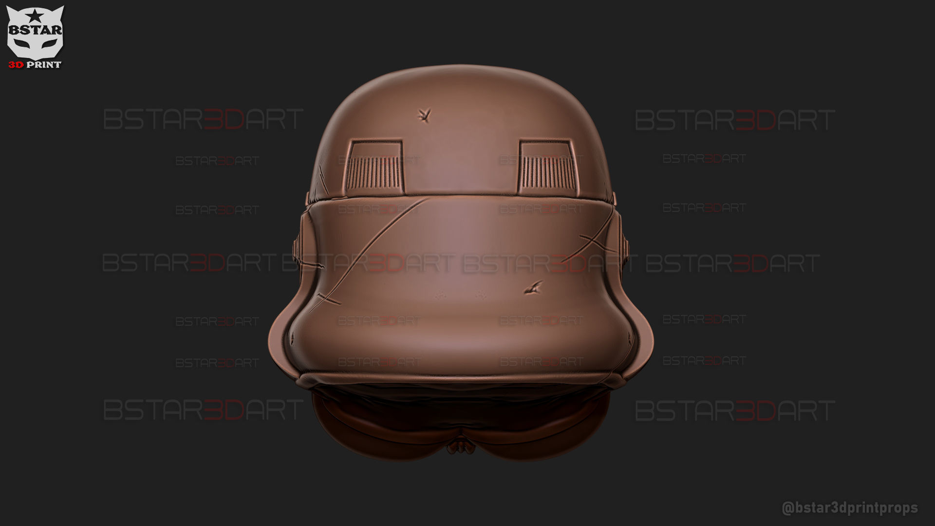 Stormtrooper Skull Terminator Head Decoration - Starwars Toys 3D print model_26